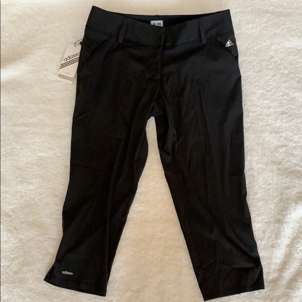 Adidas Adizero Black/Wht Pants - Size 8